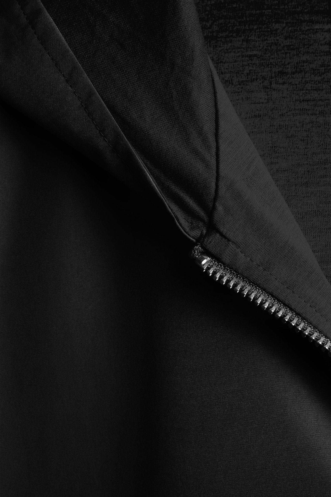 Onyx Black Hooded Blend Jacket - DIMANO