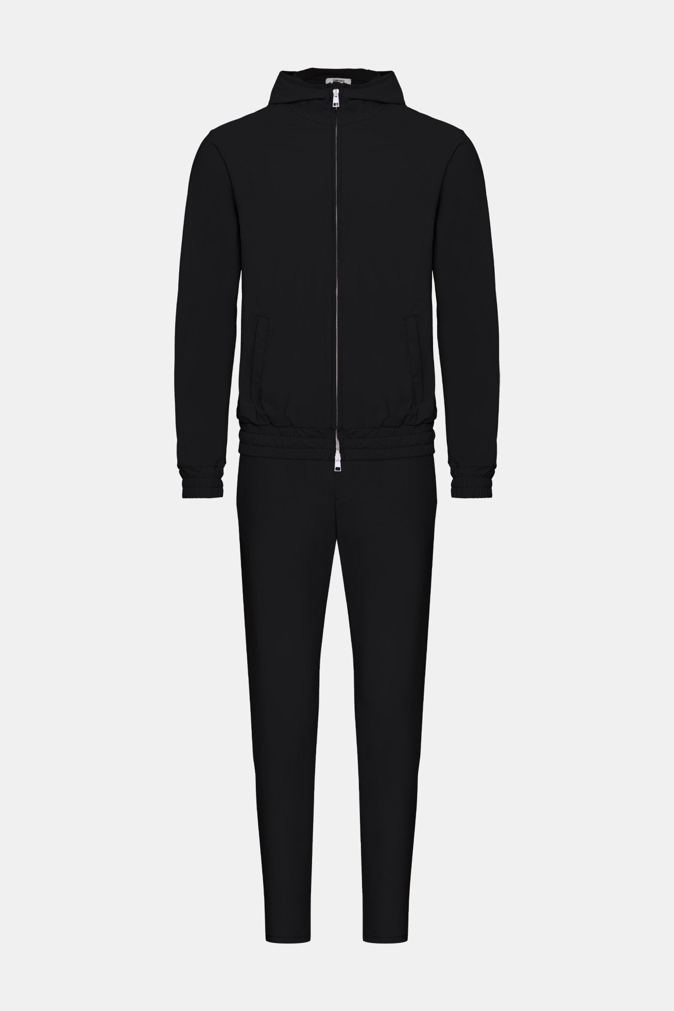 Onyx Black Hooded Tech Suit - DIMANO