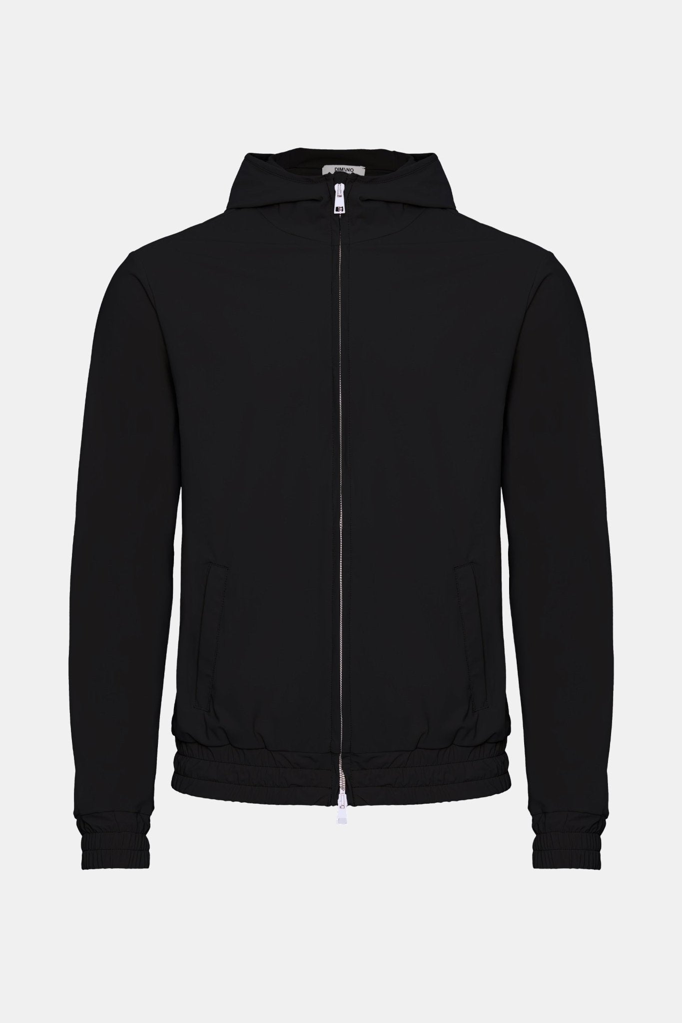 Onyx Black Hooded Tech Vest - DIMANO