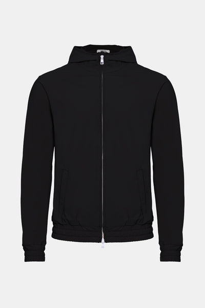 Onyx Black Hooded Tech Vest