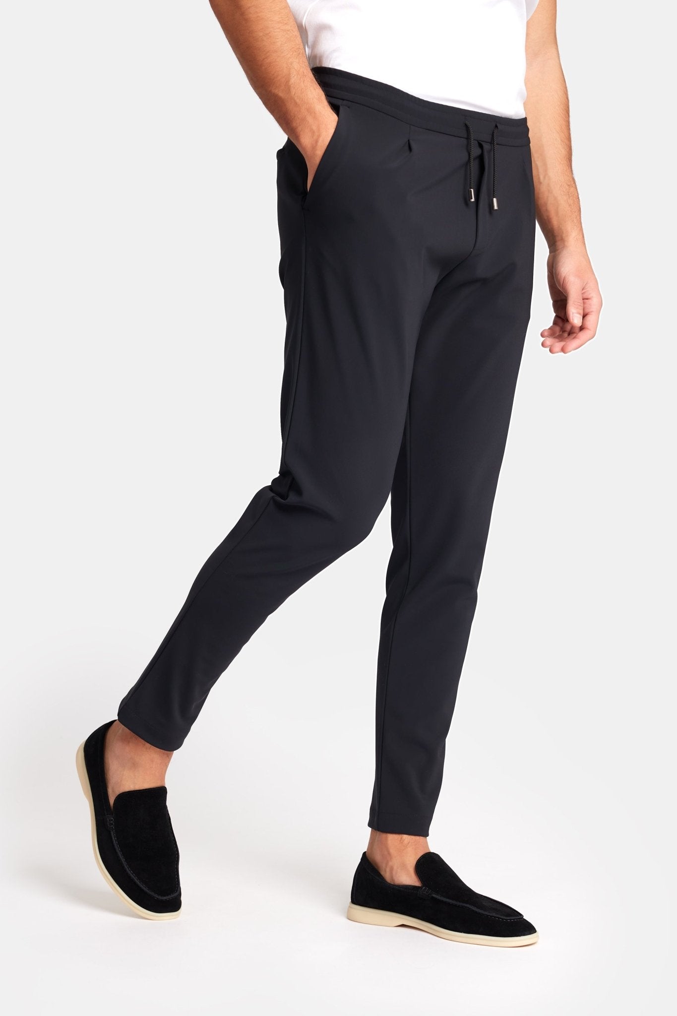 Onyx Black Smart Pants - DIMANO