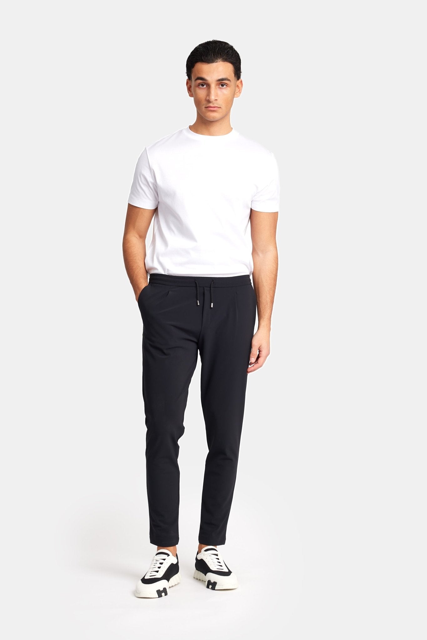 Onyx Black Smart Pants - DIMANO