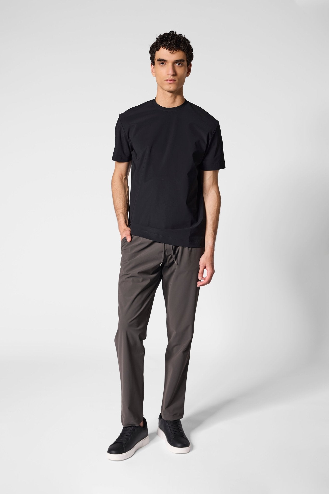 Onyx Black Tech T-shirt - DIMANO