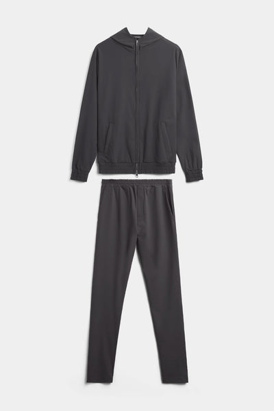 Slate Grey Hooded Tech Suit