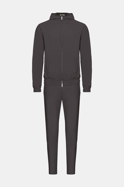 Slate Grey Hooded Tech Suit