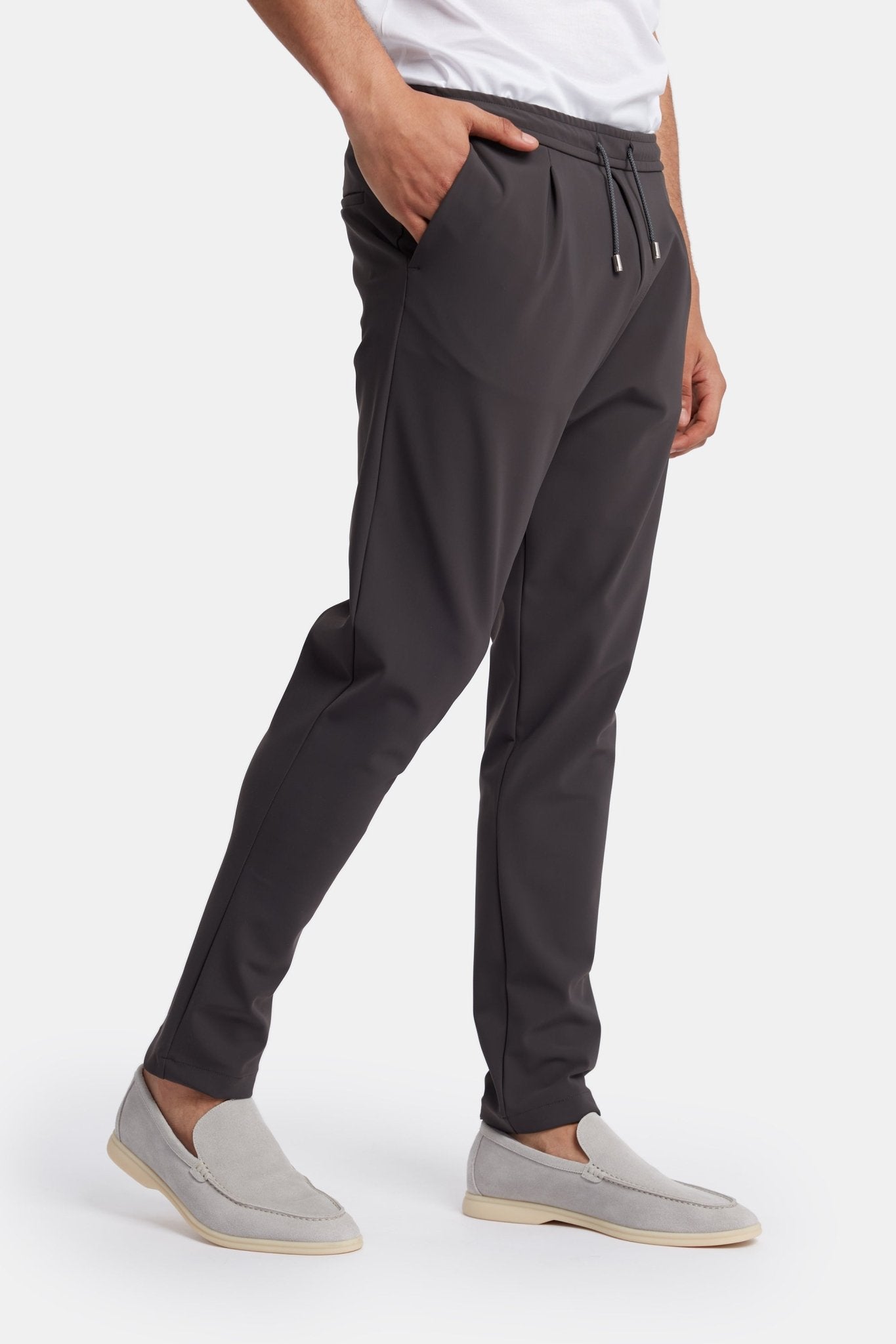 Slate Grey Smart Pants - DIMANO