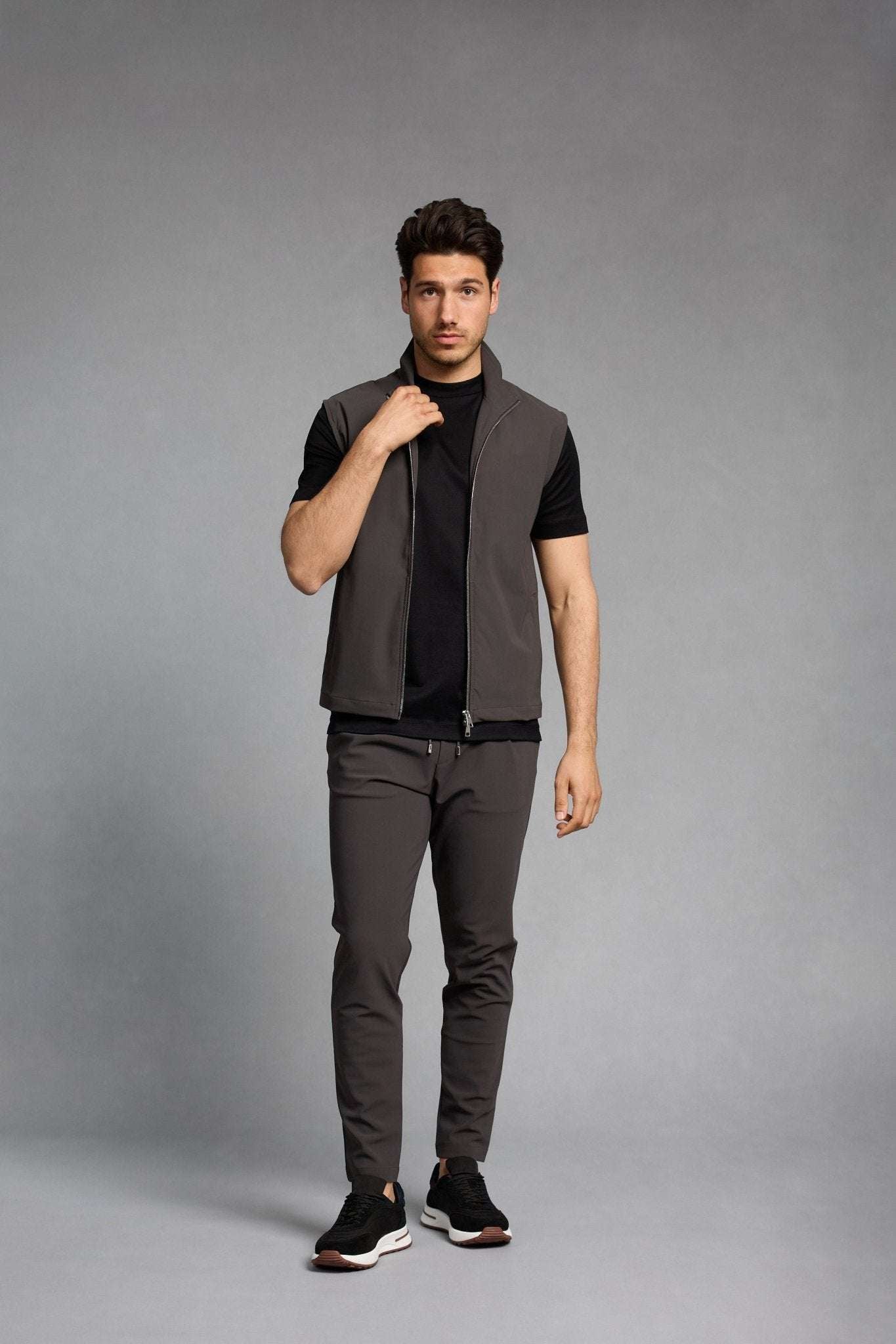 Slate Grey Tech Gilet - DIMANO