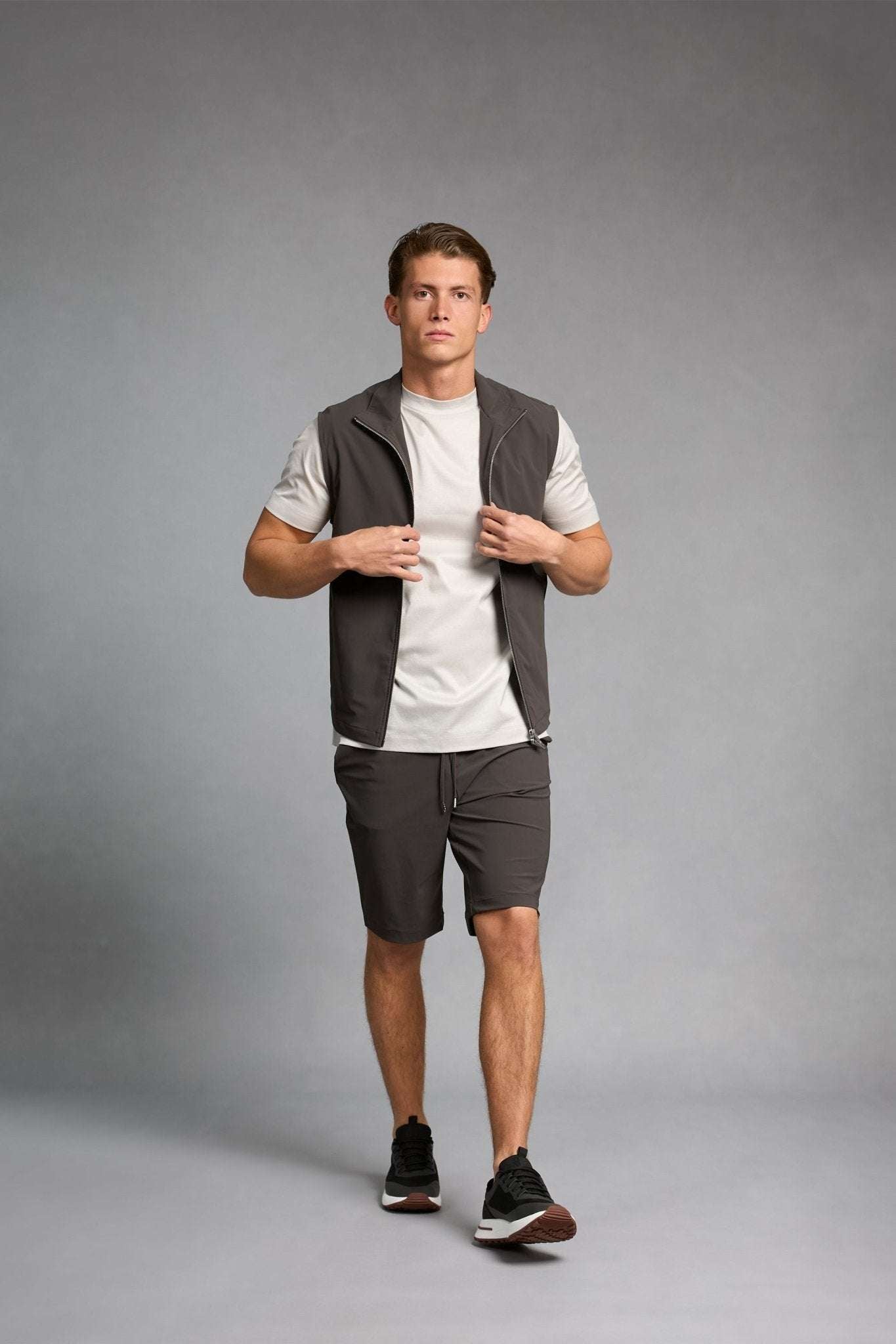 Slate Grey Tech Shorts - DIMANO